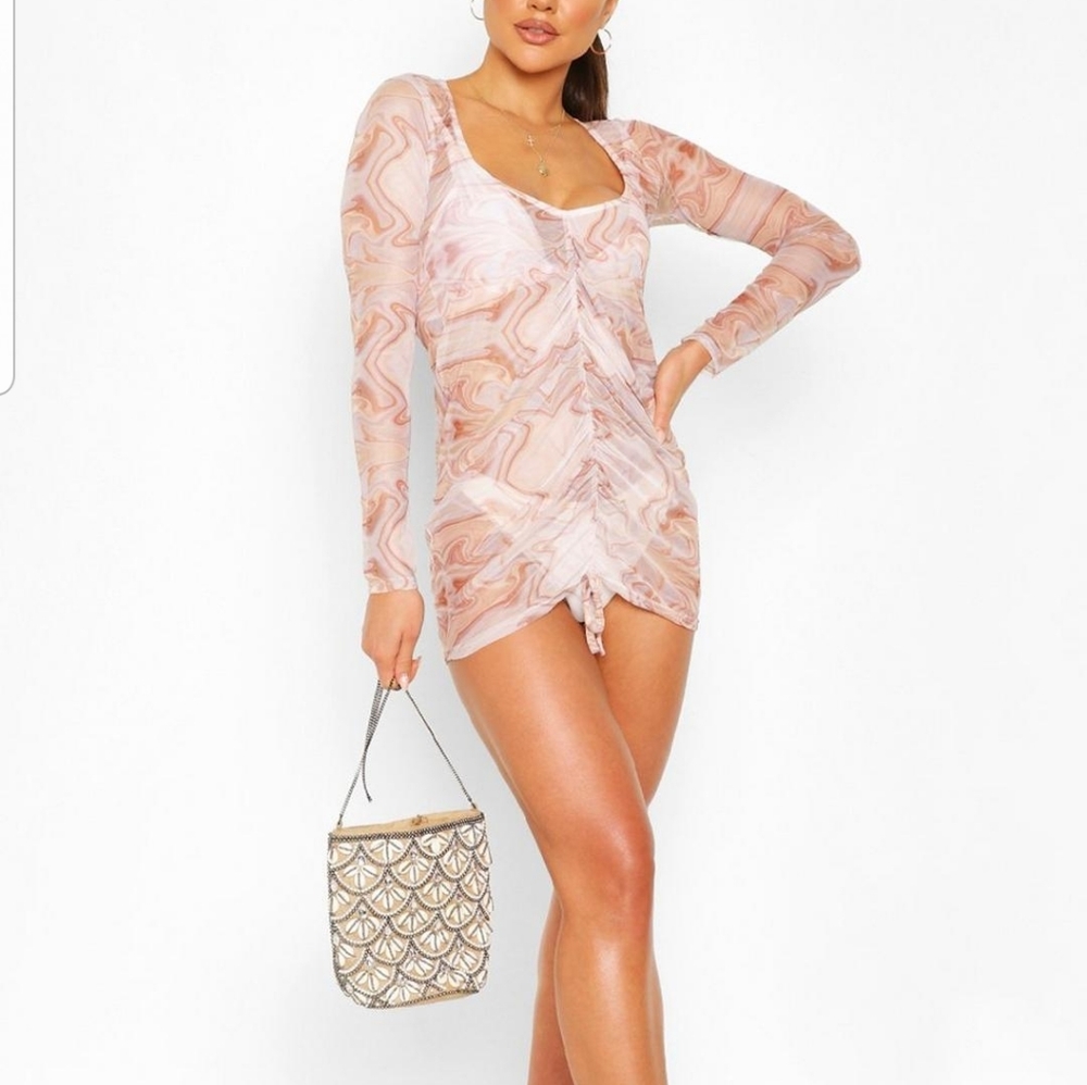 Marble Mesh Coverup